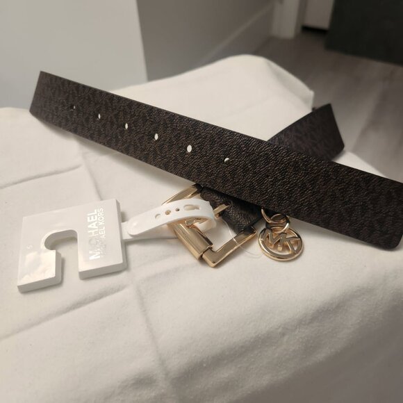 Michael Kors Logo Brown Belt main image 2